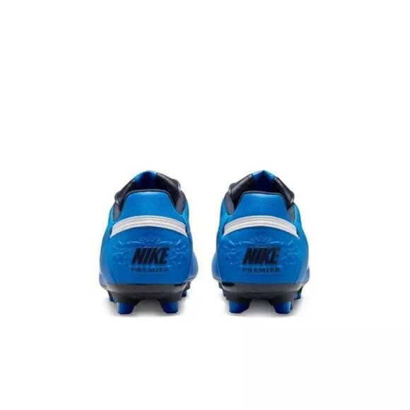 The Nike Premier 3 III Fg AT5889-414 Soccer Cleats Men's Size 7.5 Blue/White - Picture 3 of 8